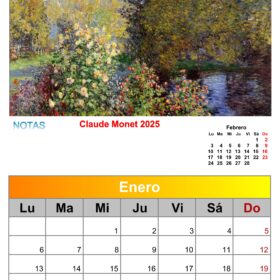 Calendario Monet 2025