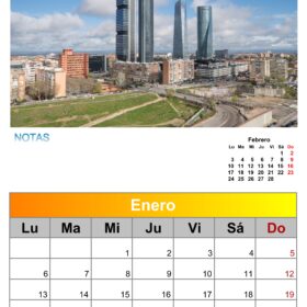 calendario de MADRID 2025