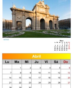 calendario de pared MADRID 2025